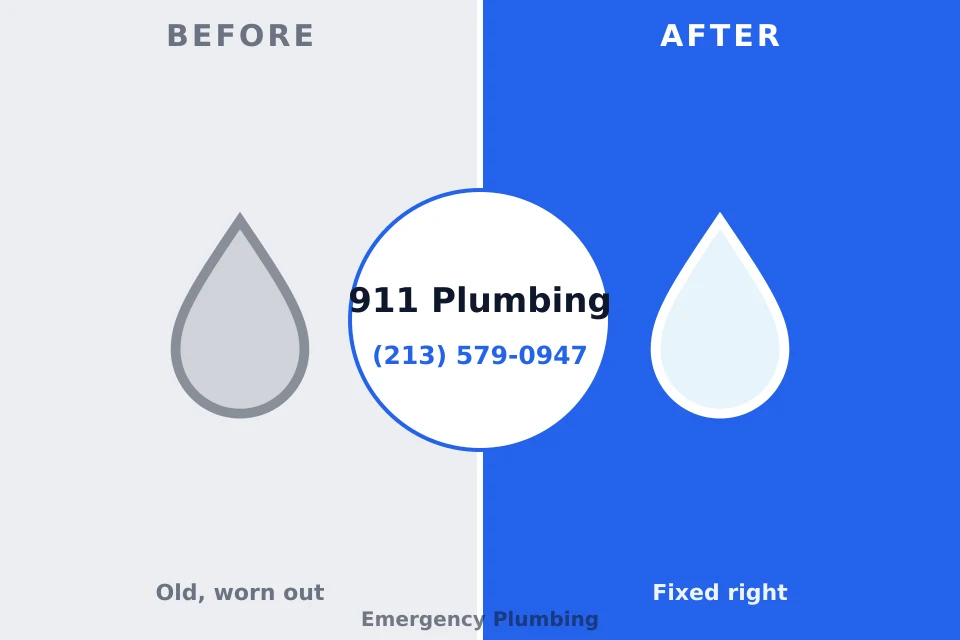 Before and after: plumbing repair East Grand Forks, MN